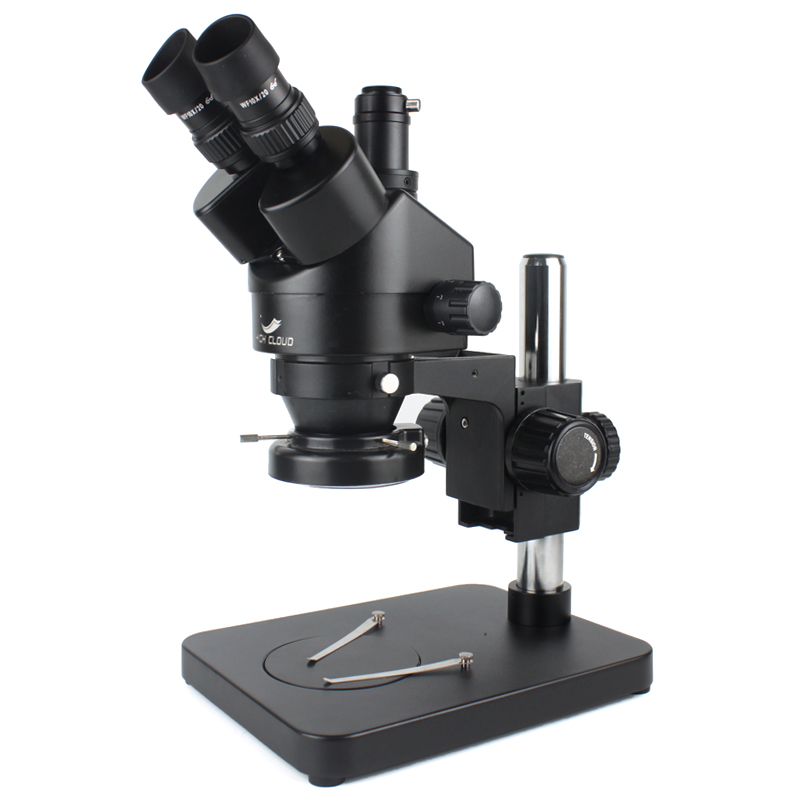 Stereo Trinocular Microscope Pcb - 電話 PCB はんだ付け修理ラボ工業用 7X 45X 三眼ステレオズーム顕微鏡