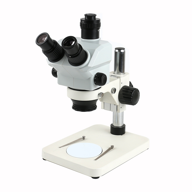 Stereo Trinocular Microscope Pcb - ラボ/工業用実体顕微鏡 7x-50x ズーム シムルフォーカル 三眼 0.5X