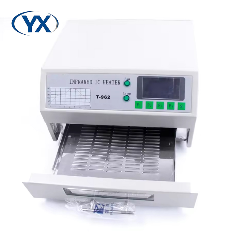 Reflow Oven Pcb T962 - 赤外線および熱風 T962 デスクトップ PCB はんだリフローオーブン（8 ウェーブ