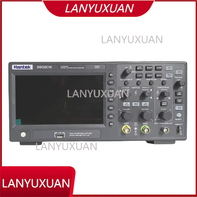 Digital Storage Oscilloscope 100Mhz - Hantek DSO2C10 デジタルストレージオシロスコープ 100MHz帯域幅 2CHデュアルチャンネル 1GSa/s