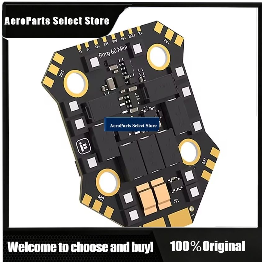 Fpv Flight Controller F7 Stack 60A - APartsIFlight Borg F7ミニフライトコントローラースタックICM42688フラッシュ32MB、Borg 60ミニBL32（32ビットESC）2-6Sリポ付き、RC FPV D用