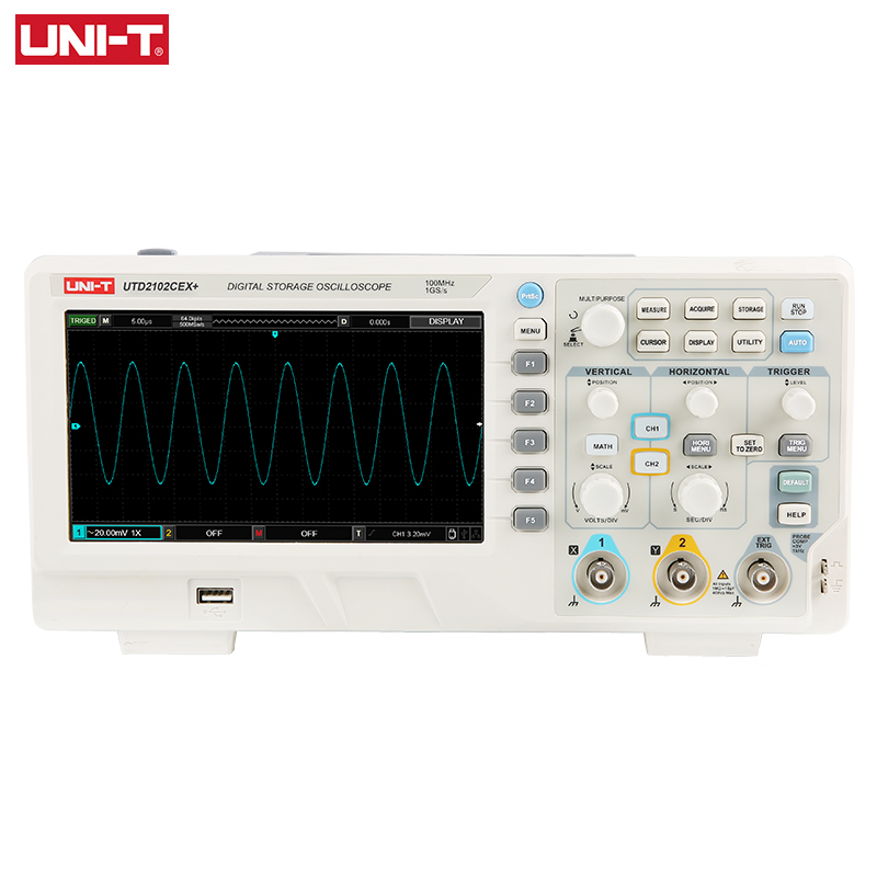 UNI-T UTD2102CEX + デジタル · ストレー - Digital Storage Oscilloscope 100Mhz のレビューと価格