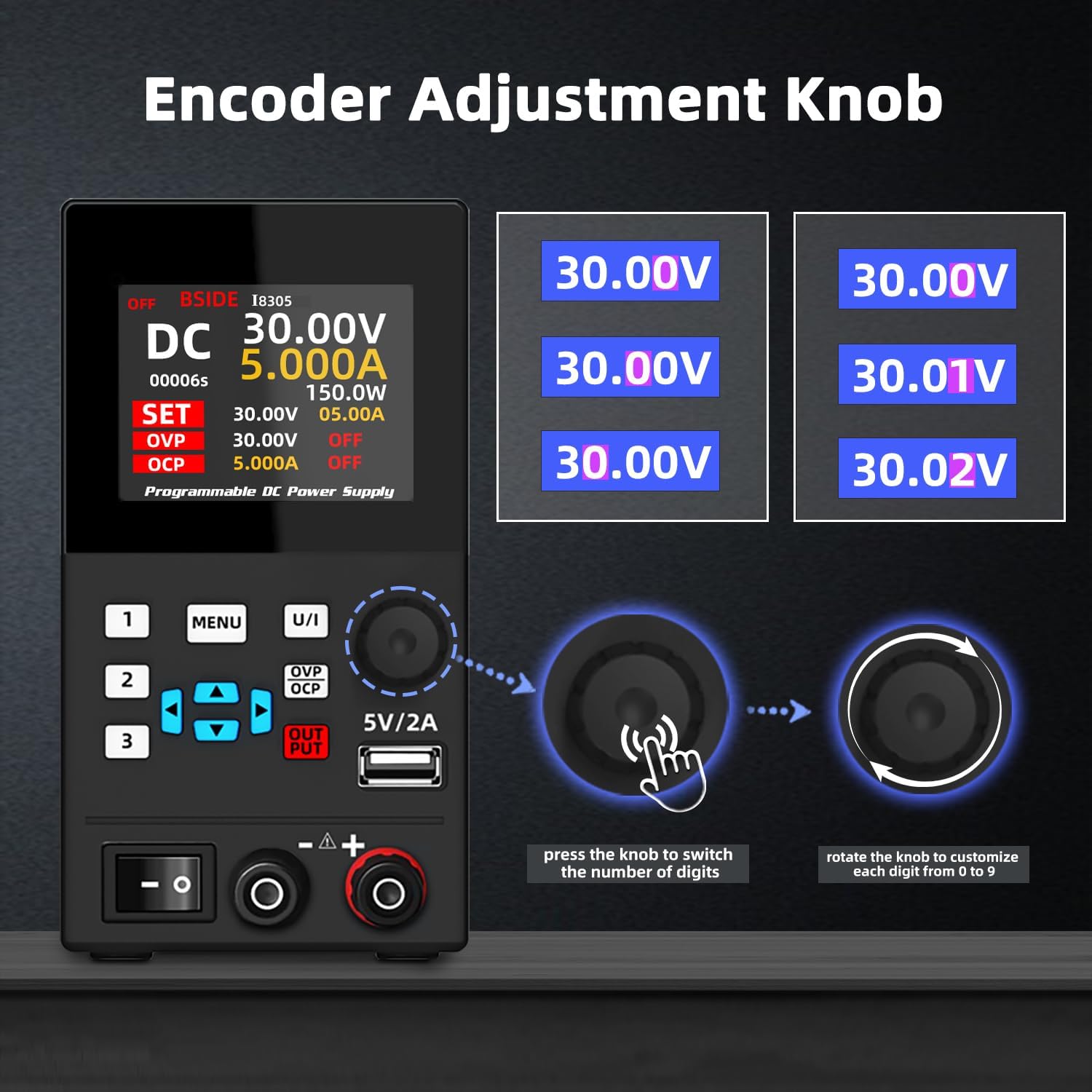 Bside DC実験室安定化電源、プログラム可能、調整可能な - Programmable Dc Power Supply 30V 10A のレビューと価格