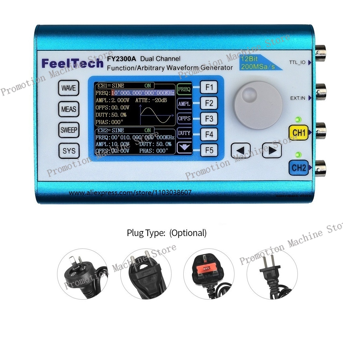 FY2300 12MHz 20MHz DDS機能信号発生器  - Function Arbitrary Waveform Generator のレビューと価格