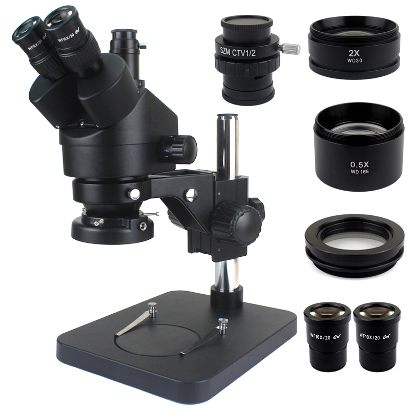 電話 PCB はんだ付け修理ラボ工業用 7X 45X 三眼ス - Stereo Trinocular Microscope Pcb のレビューと価格