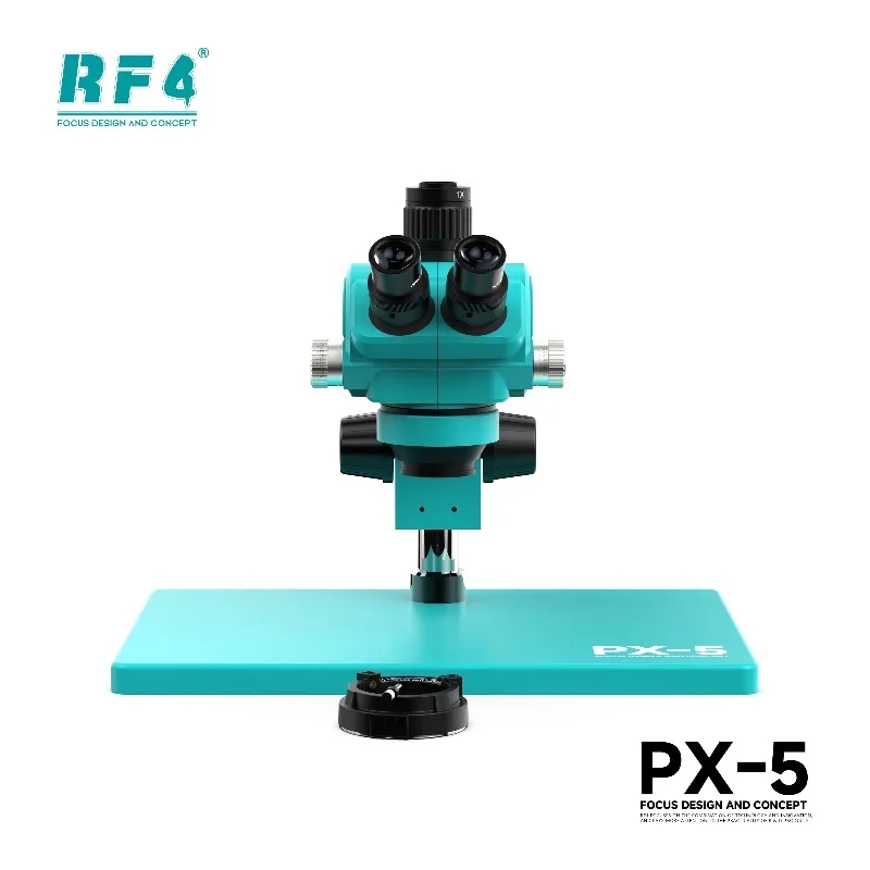 RF4 PX-5 三眼実体顕微鏡 連続ズーム倍率7倍から50 - Stereo Trinocular Microscope Pcb のレビューと価格