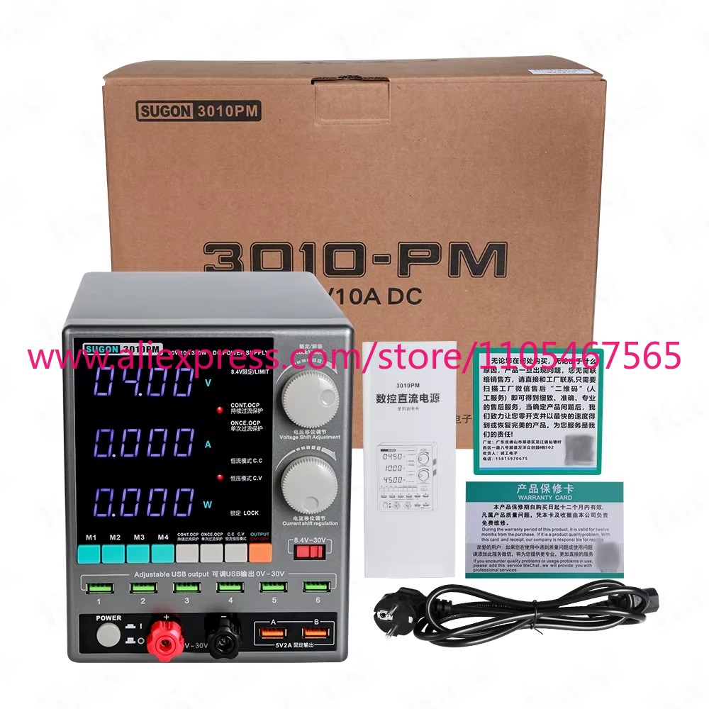 1 個 3010PM 安定化 DC 電源 30V 10A 実 - Linear Lab Power Supply Adjustable のレビューと価格