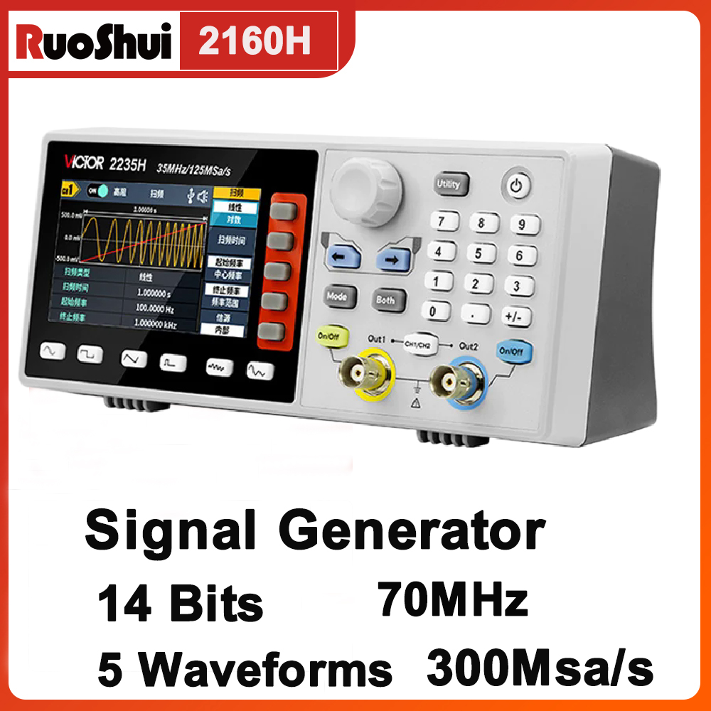 VICTOR信号発生器 シングル任意波形/70Mhz デュア - Function Arbitrary Waveform Generator のレビューと価格