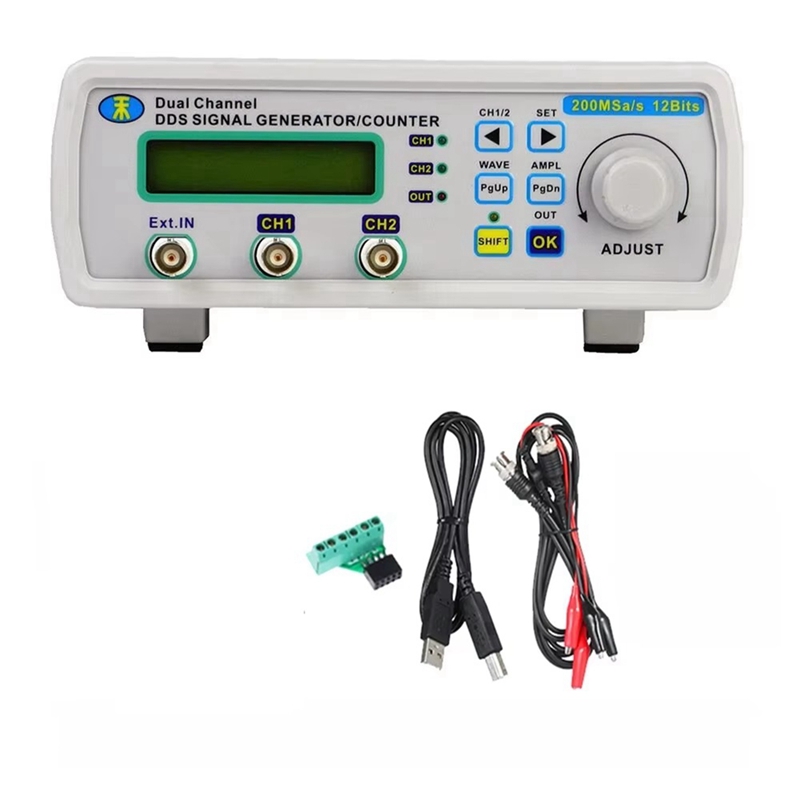 MHS5200A デジタル DDS 機能信号発生器デュアルチ - Function Arbitrary Waveform Generator のレビューと価格