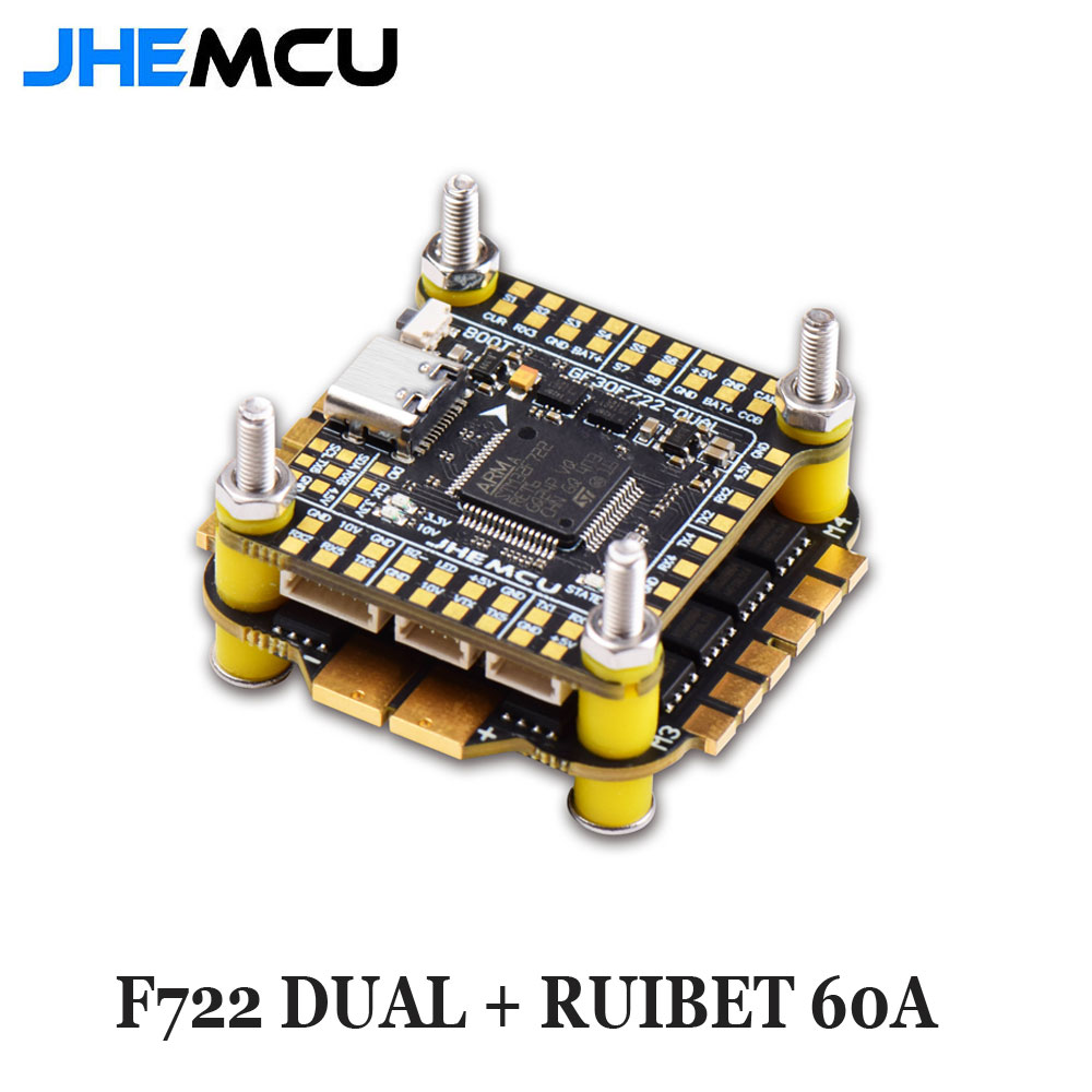 Jhemcu F7 スタック F722 デュアル フライト  - Fpv Flight Controller F7 Stack 60A のレビューと価格