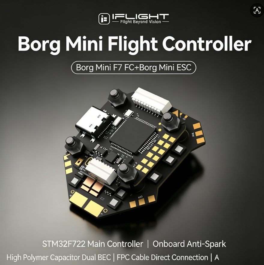 IFlight Borg F7 Mini Stack ICM - Fpv Flight Controller F7 Stack 60A のレビューと価格