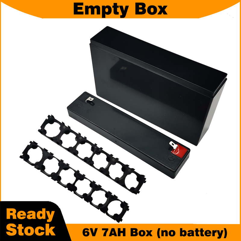 空のバッテリーボックスキット 6V 7AH DIY用 ホルダ - Spot Welder 18650 Battery Pack のレビューと価格