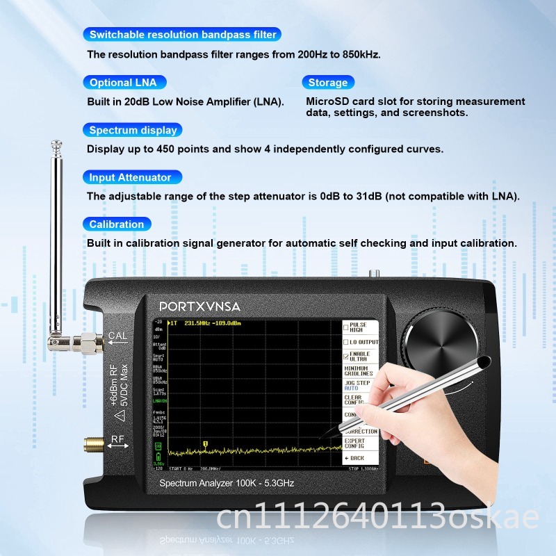 SA5 多機能ハンドヘルドスペクトラムアナライザ 4 インチ - Signal Generator Spectrum Analyzer のレビューと価格