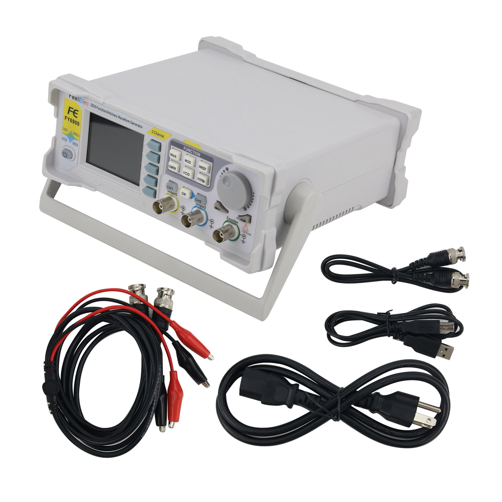 FY6900-50M 50MHz 2チャンネル機能付き任意波 - Function Arbitrary Waveform Generator のレビューと価格