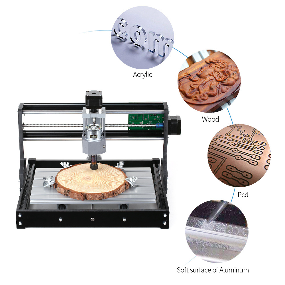 CNC 3018 PRO レーザー彫刻機 木工CNCルーター - Mini Laser Engraver Cnc Router のレビューと価格