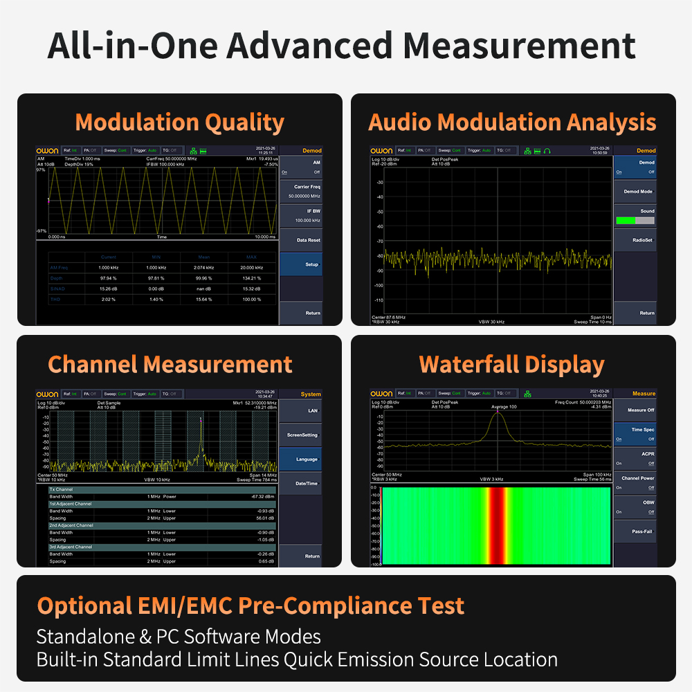 OWON スペクトラムアナライザ トラッキングジェネレータ付 - Signal Generator Spectrum Analyzer のレビューと価格