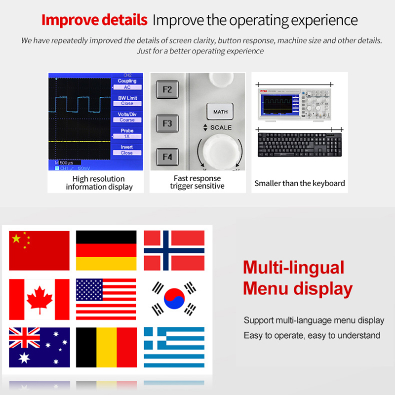UNI-T デジタル オシロスコープ UTD2102CEX+ - Digital Storage Oscilloscope 100Mhz のレビューと価格