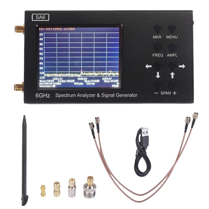 B23B SA6 ハンドヘルドスペクトラムアナライザー信号発 - Signal Generator Spectrum Analyzer のレビューと価格