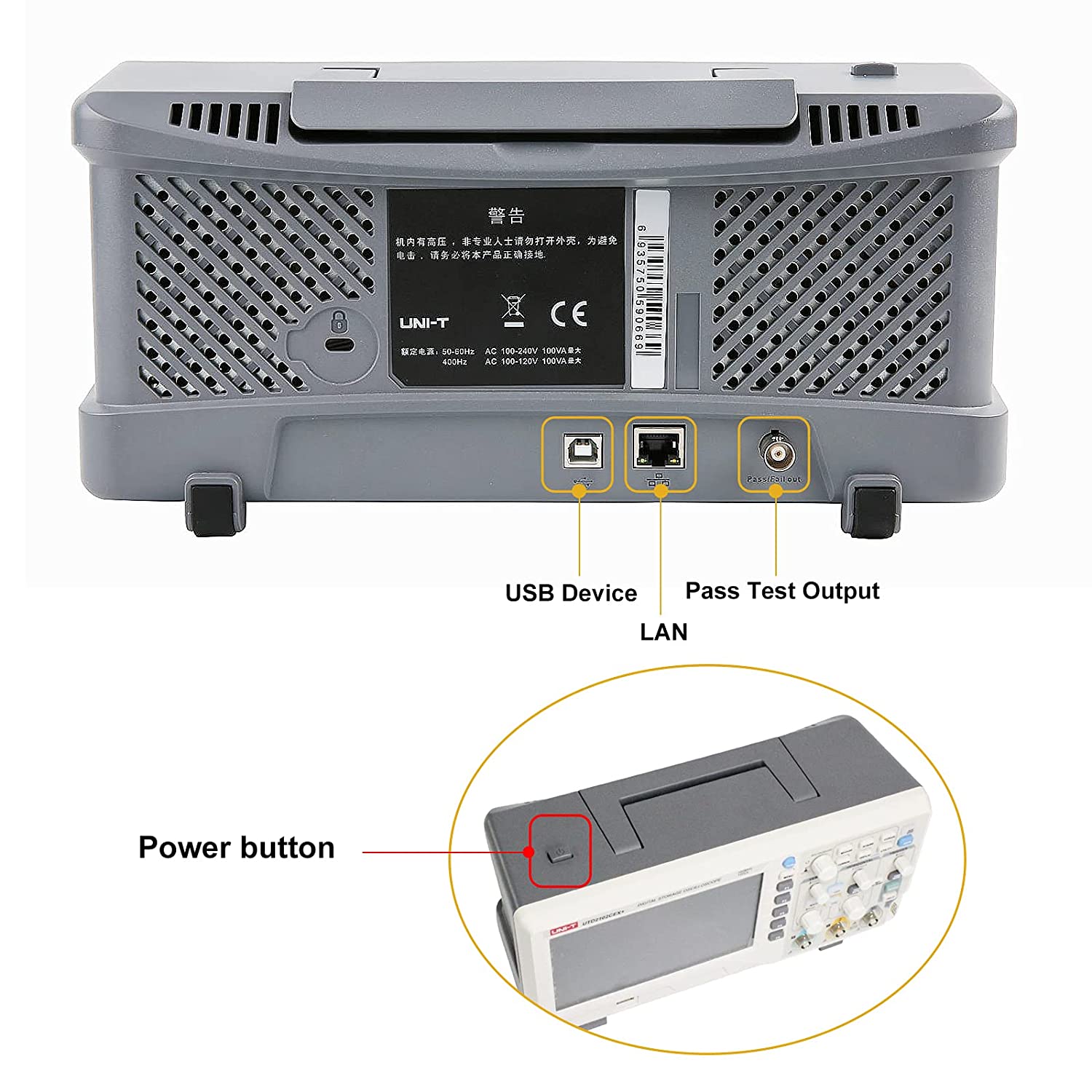 UTD2102CEX+ 高精度100MHzデジタルストレージ - Digital Storage Oscilloscope 100Mhz のレビューと価格