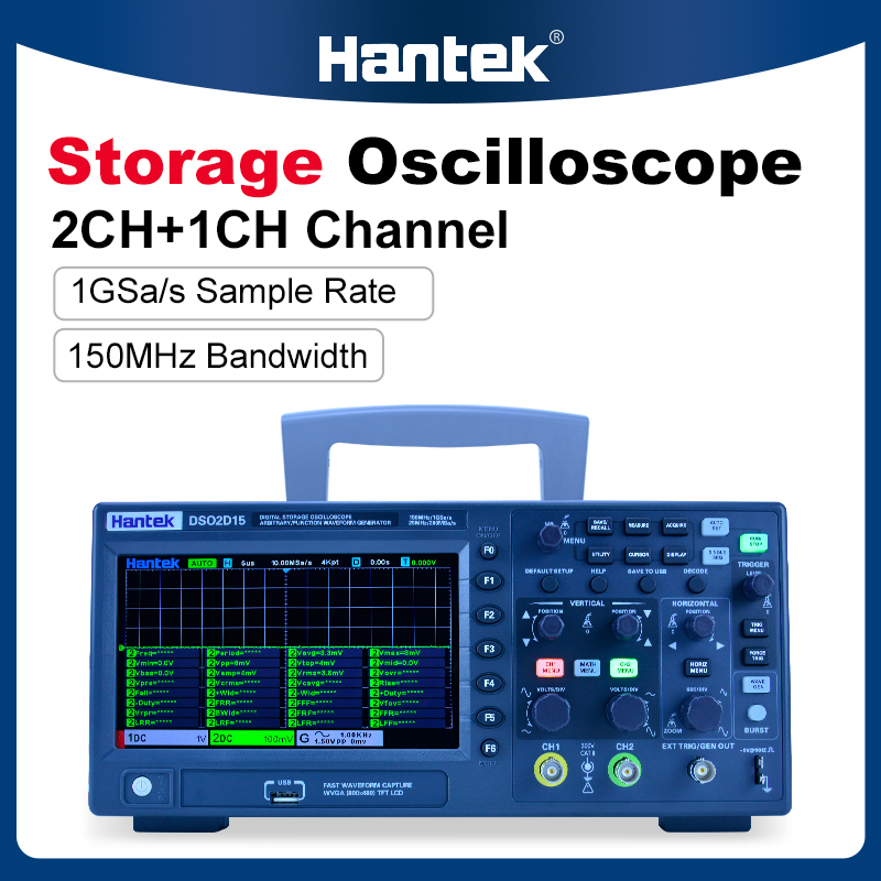 Hantek DSO2C10 2C15 2D10 2D15  - Digital Storage Oscilloscope 100Mhz のレビューと価格
