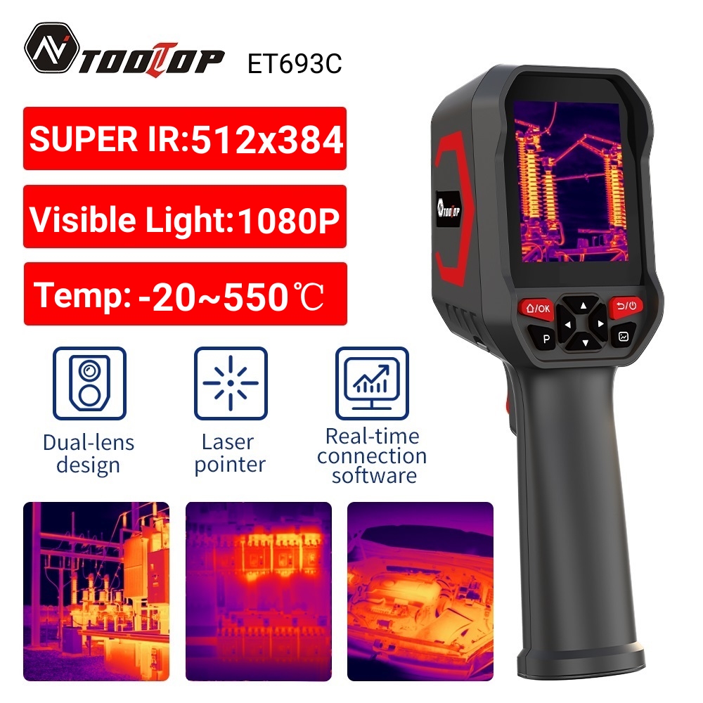 TOOLTOP ET693C スーパー IR 512x384 - Thermal Imaging Camera Pcb Repair のレビューと価格