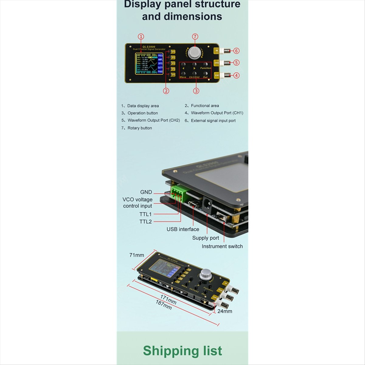 OKgood 2.4 インチ TFT DDS 機能任意波形信 - Function Arbitrary Waveform Generator のレビューと価格